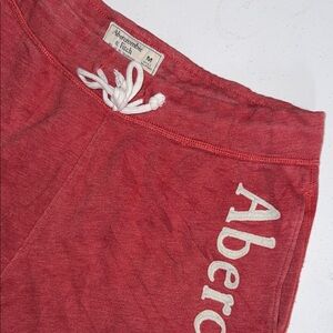 Abercrombie & Fitch Red Lounge Shorts Medium 8in inseam